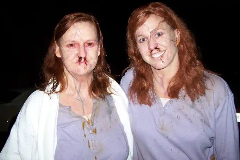 Lisa K Wyatt and Deven MacNair on the set of The Crazies. Photograph: Deven MacNair